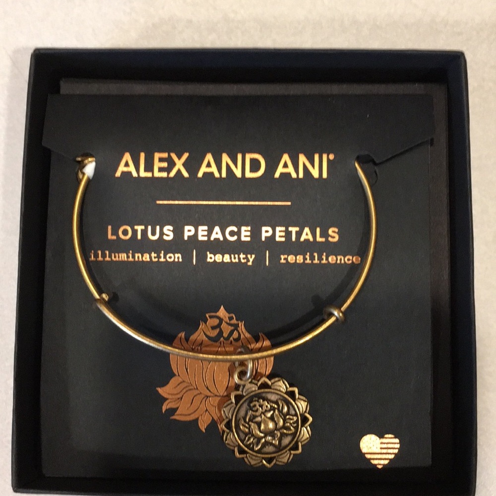 Alex and Ani lotus bracelet